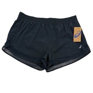 ASICS Running Short Lined Built in Panty Mesh Trim Activewear Black
NWT Large